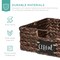 Best Choice Products Set of 4 13in Woven Water Hyacinth Pantry Baskets w/ Chalkboard Label, Chalk Marker